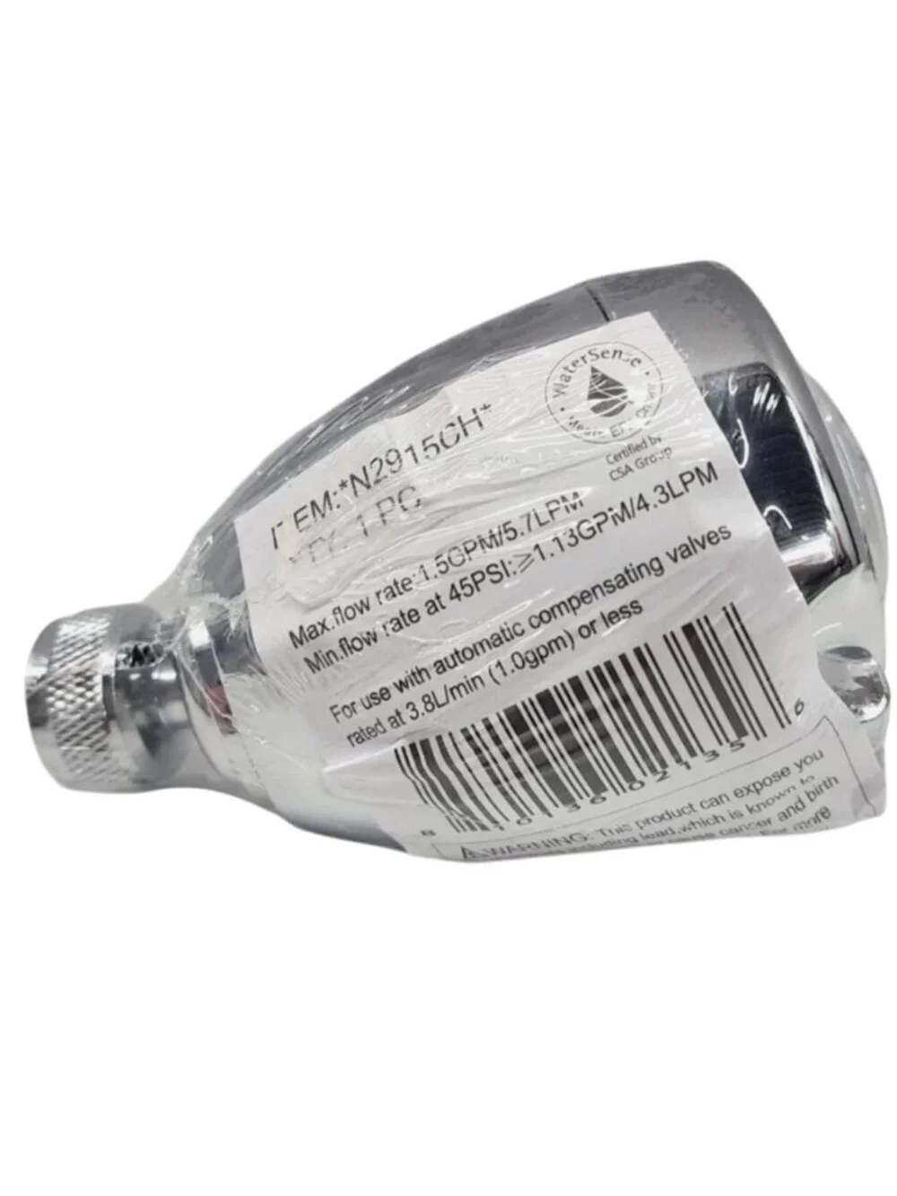 Niagara Conservation Earth 3 -Spray Chrome High Pressure Shower Head 1.5 GPM